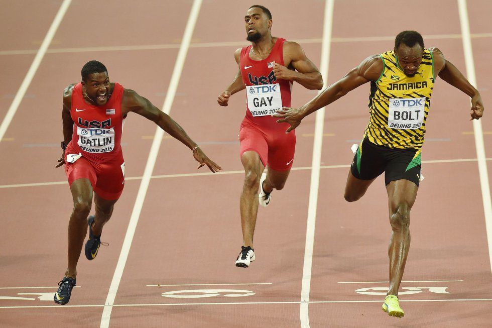 USain Bolt campeon 100 metros Beijing locos por correr 14