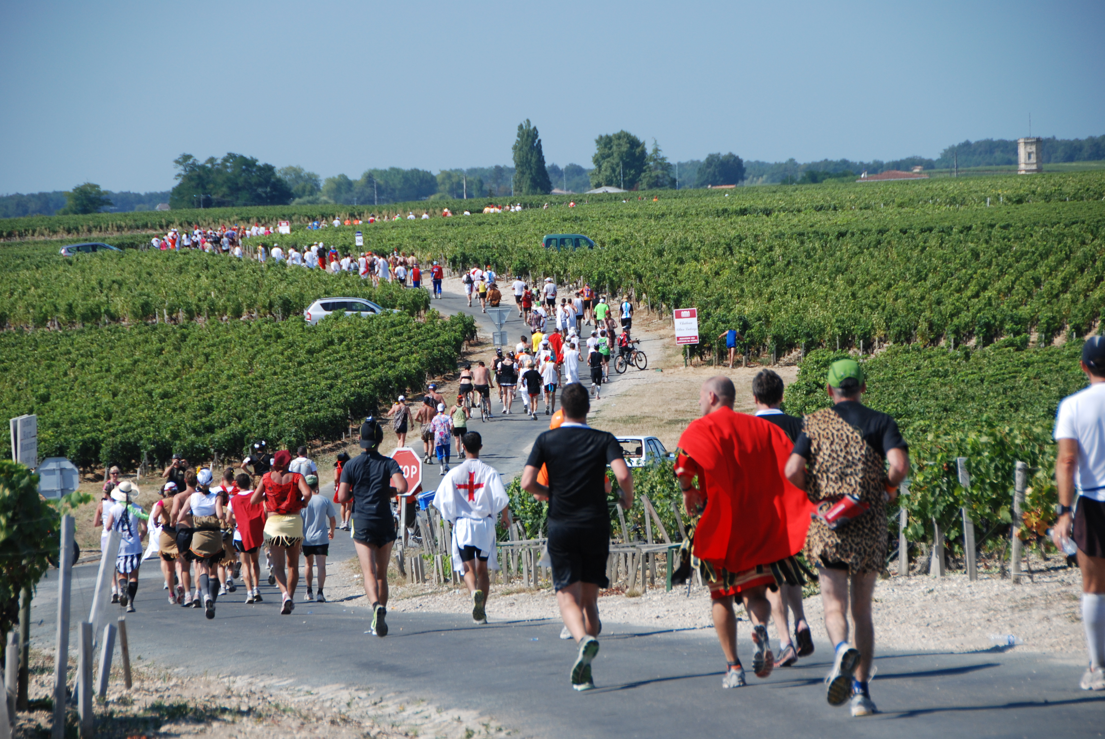 Maraton Du Medoc vino locos por correr