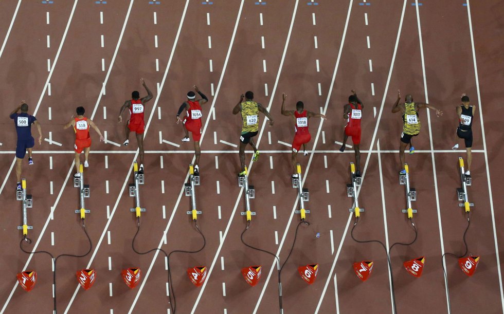 USain Bolt campeon 100 metros Beijing locos por correr 10