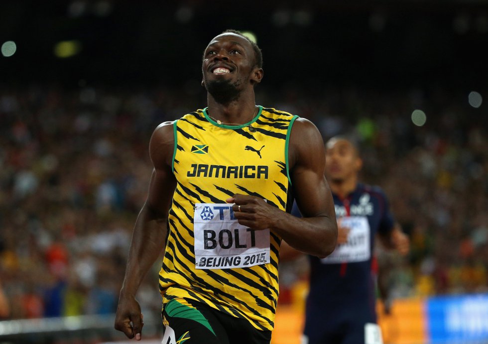 USain Bolt campeon 100 metros Beijing locos por correr 18