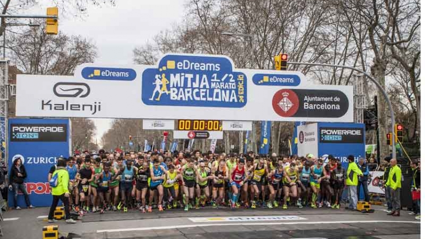 Mitja Barcelona Largada Locos por correr