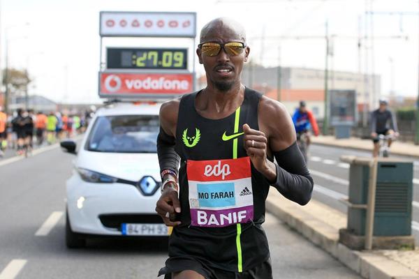 Mo Farah en Media Maratón de Lisboa 2015 - Locos por correr